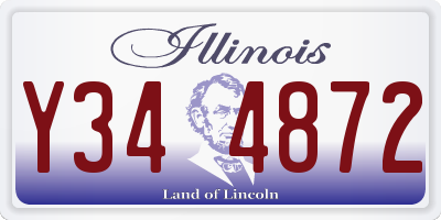 IL license plate Y344872