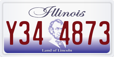 IL license plate Y344873