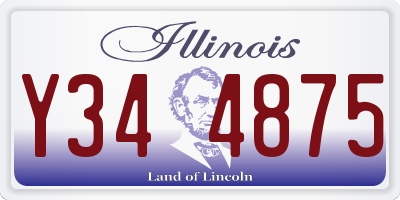 IL license plate Y344875
