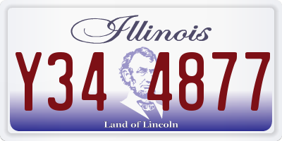 IL license plate Y344877