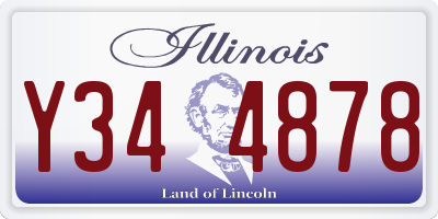 IL license plate Y344878