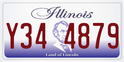 IL license plate Y344879