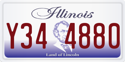 IL license plate Y344880