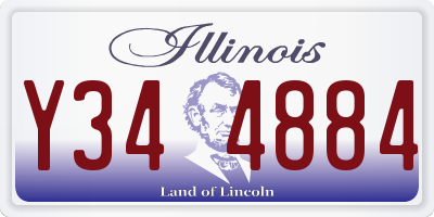 IL license plate Y344884