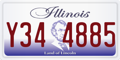 IL license plate Y344885