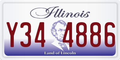 IL license plate Y344886