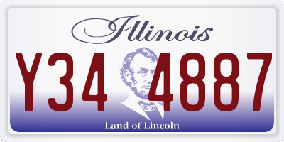 IL license plate Y344887