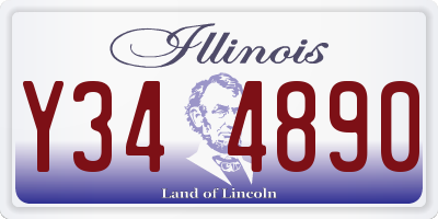 IL license plate Y344890