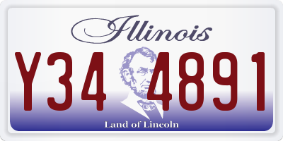 IL license plate Y344891