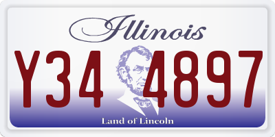 IL license plate Y344897