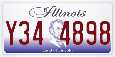 IL license plate Y344898