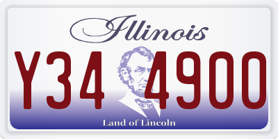 IL license plate Y344900