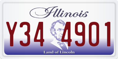 IL license plate Y344901