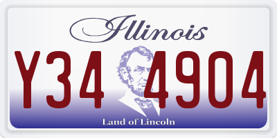 IL license plate Y344904