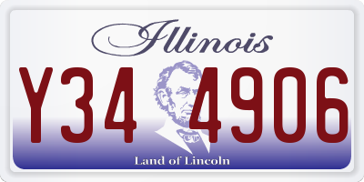 IL license plate Y344906