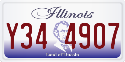 IL license plate Y344907