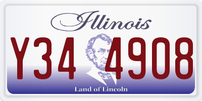 IL license plate Y344908