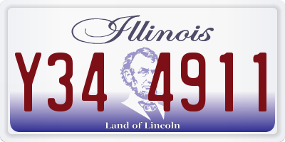 IL license plate Y344911