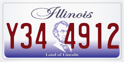 IL license plate Y344912