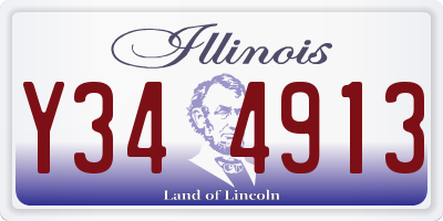 IL license plate Y344913