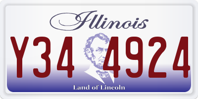IL license plate Y344924