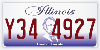 IL license plate Y344927