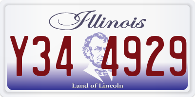 IL license plate Y344929