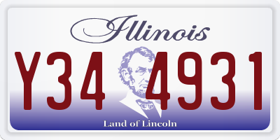 IL license plate Y344931