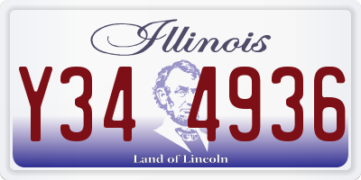 IL license plate Y344936