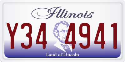 IL license plate Y344941