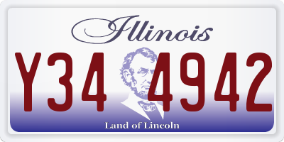 IL license plate Y344942