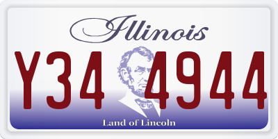 IL license plate Y344944
