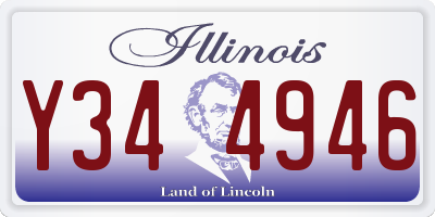 IL license plate Y344946