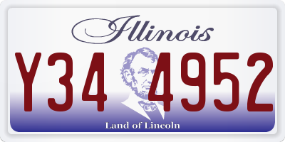 IL license plate Y344952
