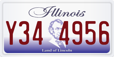 IL license plate Y344956