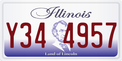 IL license plate Y344957