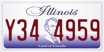 IL license plate Y344959