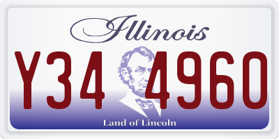 IL license plate Y344960