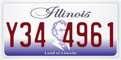 IL license plate Y344961