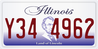 IL license plate Y344962