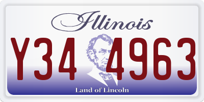 IL license plate Y344963