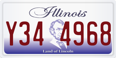 IL license plate Y344968