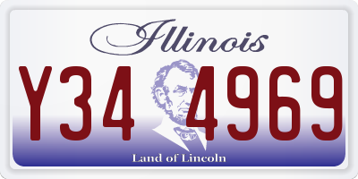 IL license plate Y344969
