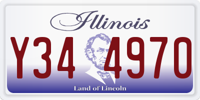 IL license plate Y344970