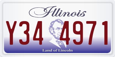 IL license plate Y344971