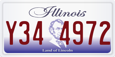 IL license plate Y344972