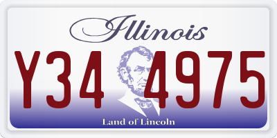 IL license plate Y344975