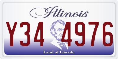 IL license plate Y344976