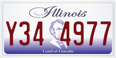 IL license plate Y344977