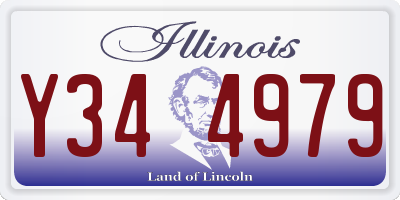 IL license plate Y344979
